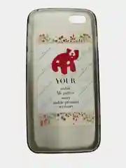 Индиго чехол силиконовый с принтом для iPhone 6/6s