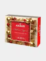 Набор чайный AKBAR подарочный, 6 видов по 5 пакетиков