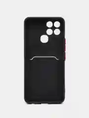 Угольный чехол для Infinix Smart 6 (Инфиникс Смарт 6), силиконовый