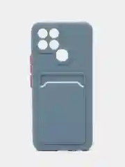 Светло-синий чехол для Infinix Smart 6 (Инфиникс Смарт 6), силиконовый