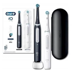 Электрическая зубная щетка IO4 DUO MATT BLACK+QUITE WHITE ORAL-B