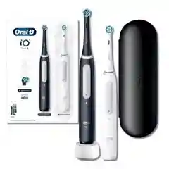 Электрическая зубная щетка IO4 DUO MATT BLACK+QUITE WHITE ORAL-B
