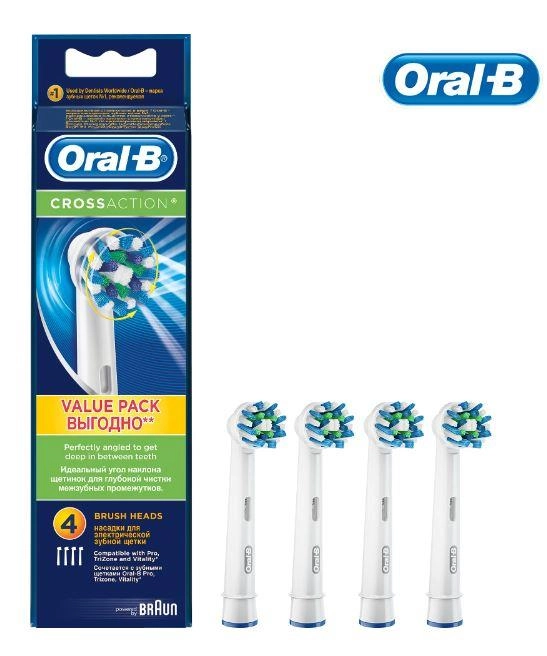 Насадка для зубной щетки EB50-4 WHITE ORAL-B