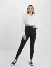 Черный лосины Sport Collection с высокой талией (брюки с кожаными вставками)