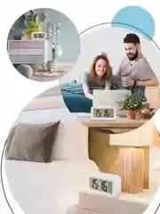 Белый часы-будильник Perfeo "Snuz", время, температура, дата, 3 цвета
