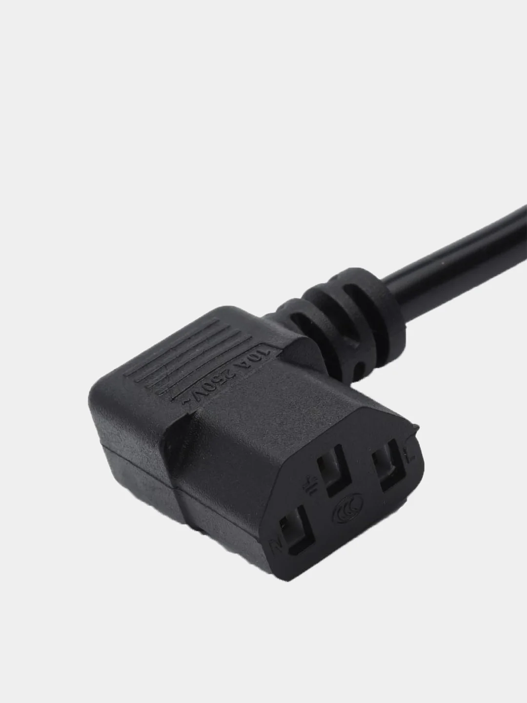 Кабель питания, сетевой шнур 1.8 метра, 0,75мм GoPower CEE 7/7 IEC 320 C13, угловой