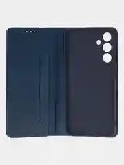 Синий чехол-книжка для Samsung Galaxy A16 (4G) из высококачественной искусственной кожи