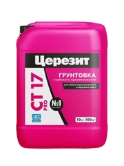 Грунтовка глубокого проникновения Церезит (Ceresit) CT 17 PRO, зима, 10 л