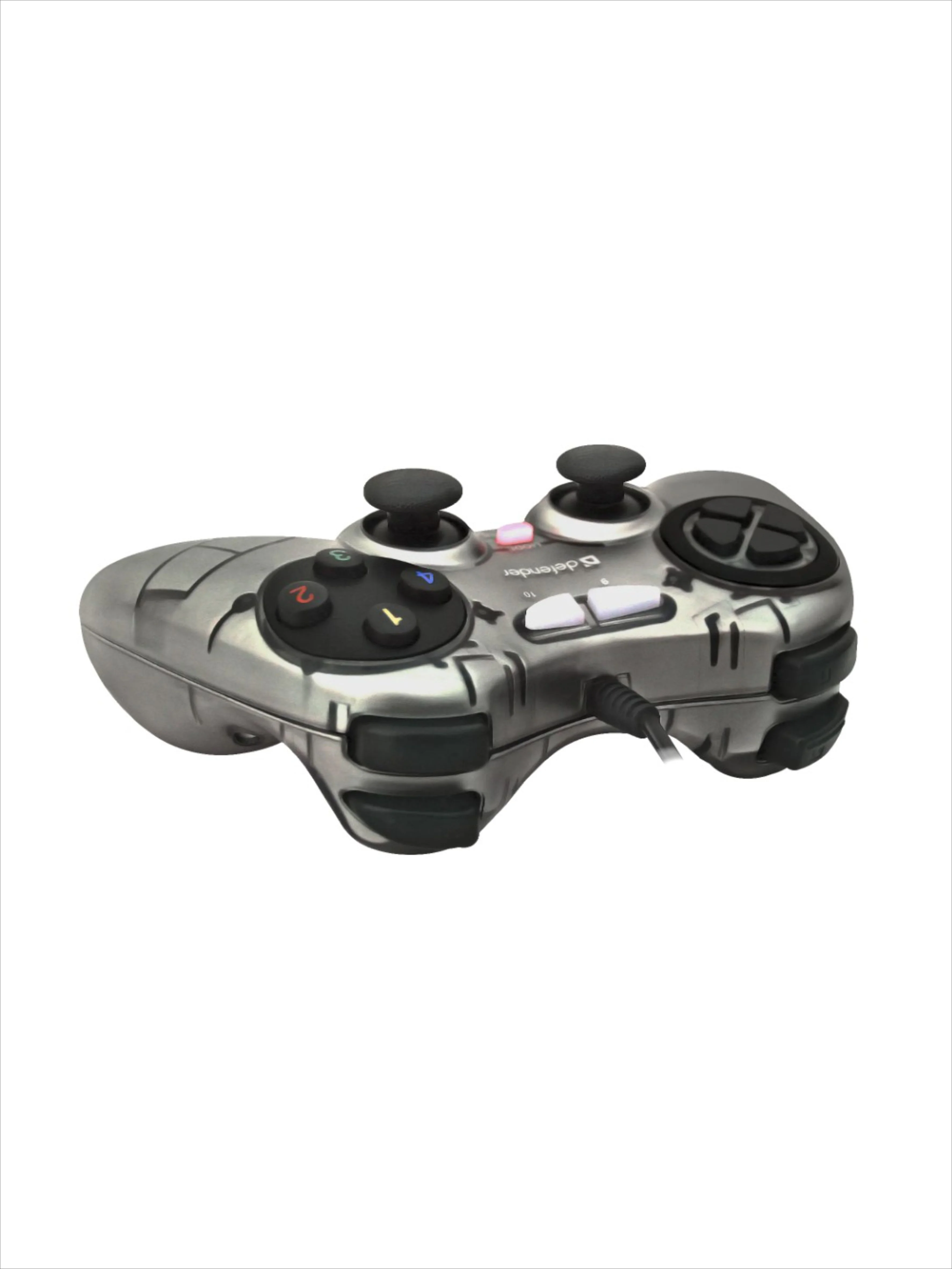 Геймпад джойстик проводной Defender Zoom USB 10 кнопок, 2 стика, для ПК, для PS3