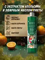 Подарочный набор, крем для рук + жидкое мыло для рук + гель для душа, EDEN Winter mood GREEN