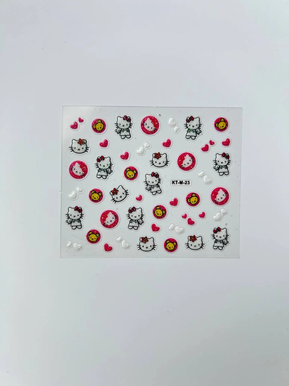 Фуксия слайдеры для дизайна ногтей Hello Kitty