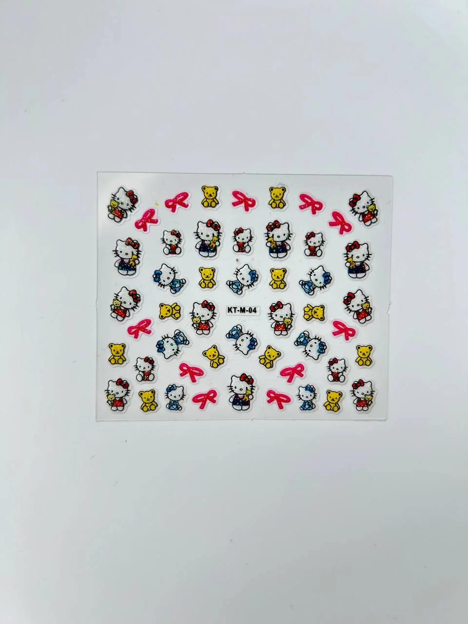 Розовый слайдеры для дизайна ногтей Hello Kitty