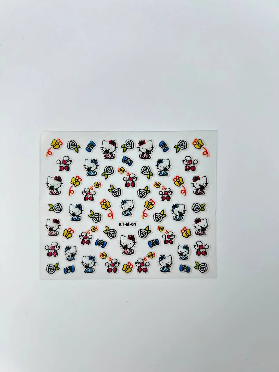 Лимонный слайдеры для дизайна ногтей Hello Kitty