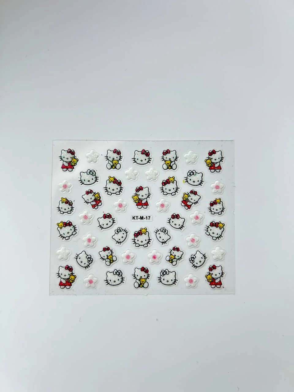 Белый слайдеры для дизайна ногтей Hello Kitty