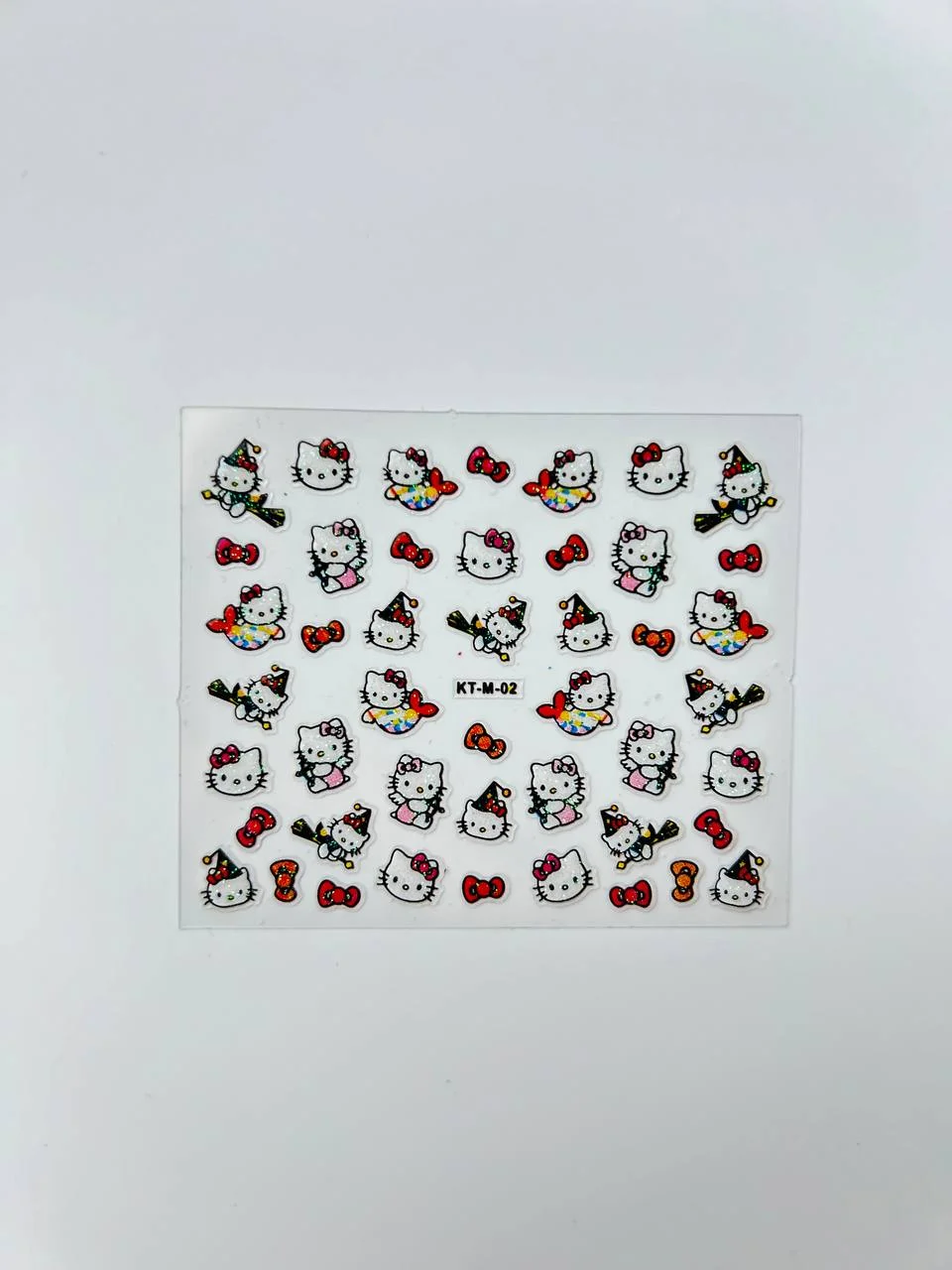 Бордовый слайдеры для дизайна ногтей Hello Kitty