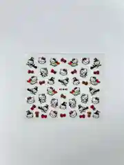 Бордовый слайдеры для дизайна ногтей Hello Kitty