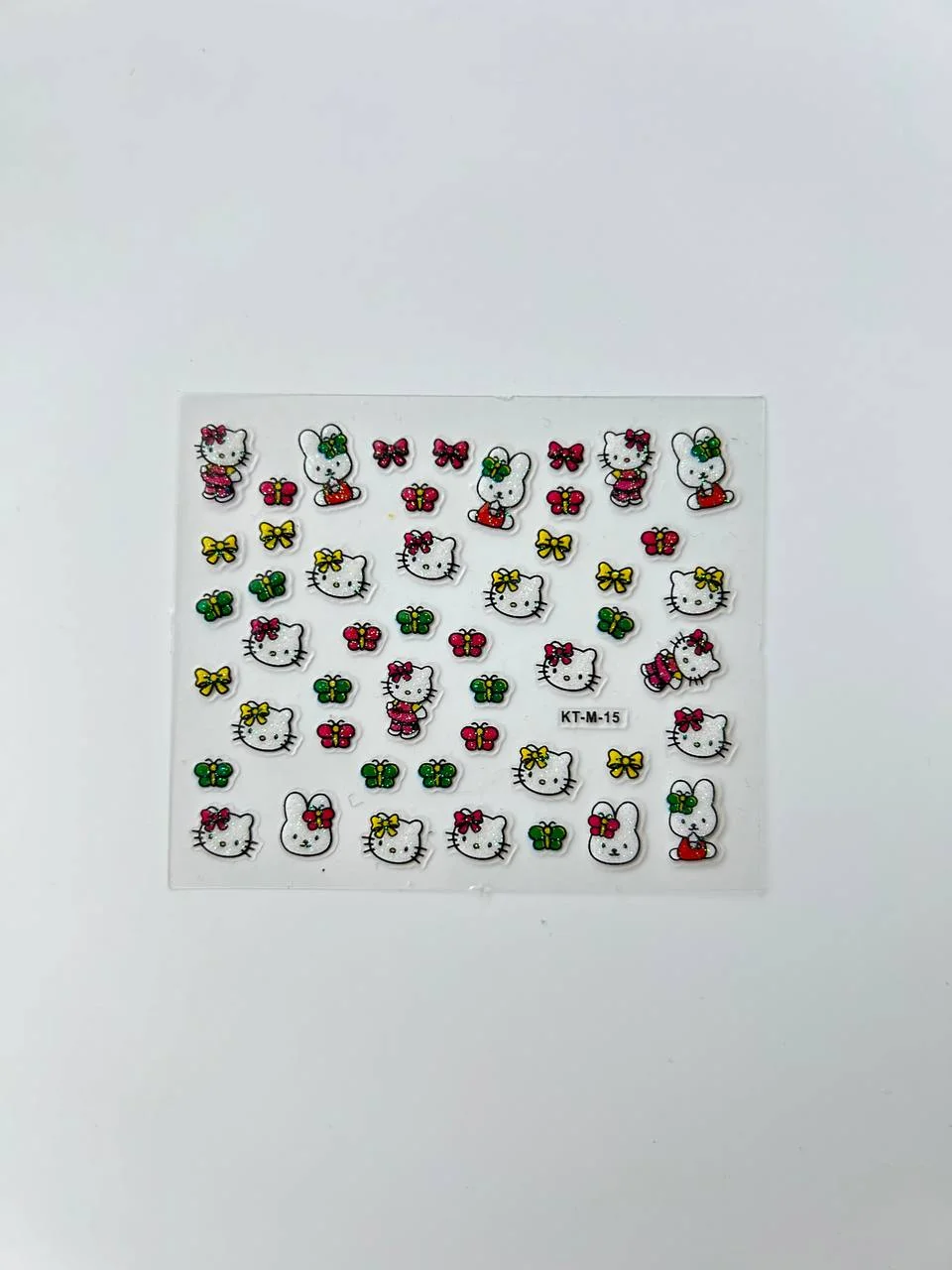 Зеленый слайдеры для дизайна ногтей Hello Kitty