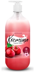 KREMONA Жидкое крем-мыло Аромат черешни 1 л(ВАЙТ ГРУПП):12