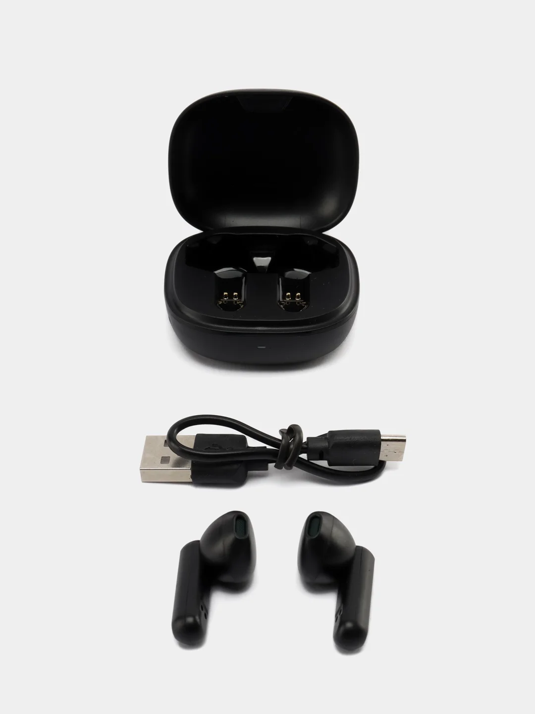 Черный беспроводные наушники  TWS F11 mini, сенсорные