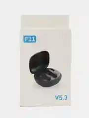 Черный беспроводные наушники  TWS F11 mini, сенсорные