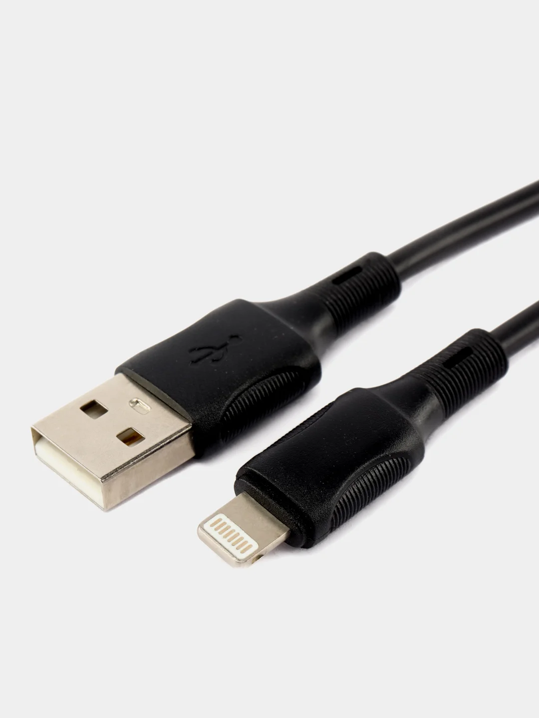 Черный кабель зарядный BOROFONE BX80 (1m, Micro-USB/Type-C/Lightning) для Android и Apple iPhone