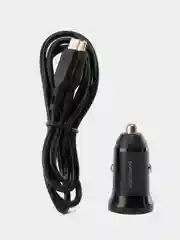 Черный автомобильное зарядное устройство USB 2,4A BOROFONE BZ18,BZ18A PD20W Quick Charge 3.0