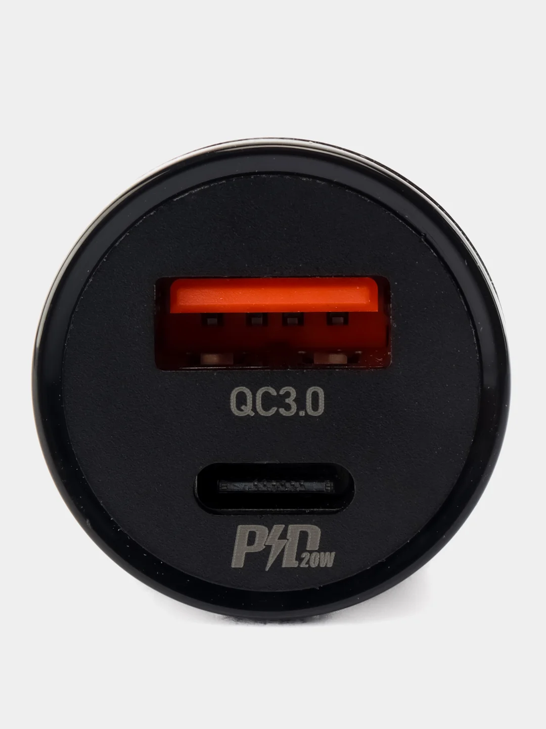 Черный автомобильное зарядное устройство USB 2,4A BOROFONE BZ18,BZ18A PD20W Quick Charge 3.0