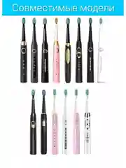 Сменные насадки для электрической зубной щётки 5 шт Pecham Sonic Seago Fairywill CS Medica