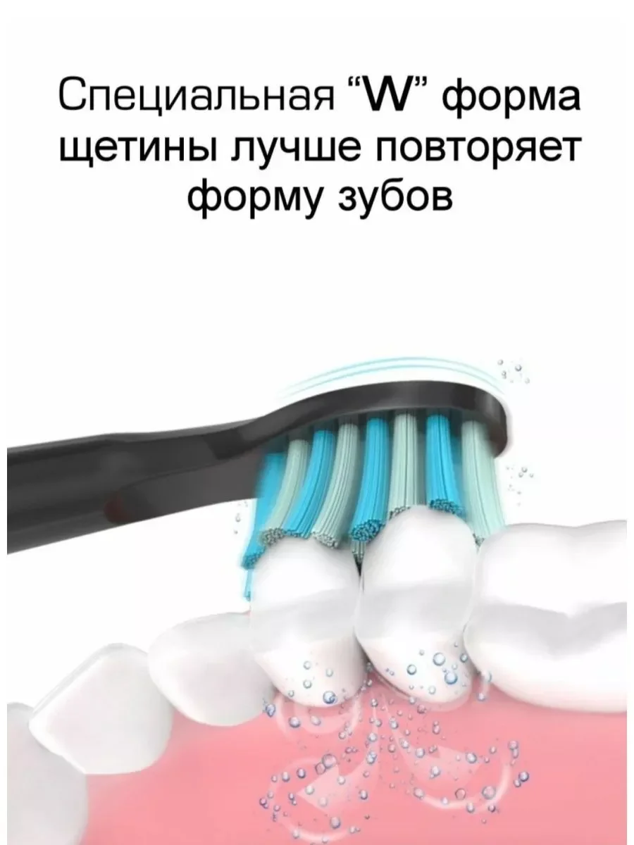 Сменные насадки для электрической зубной щётки 5 шт Pecham Sonic Seago Fairywill CS Medica
