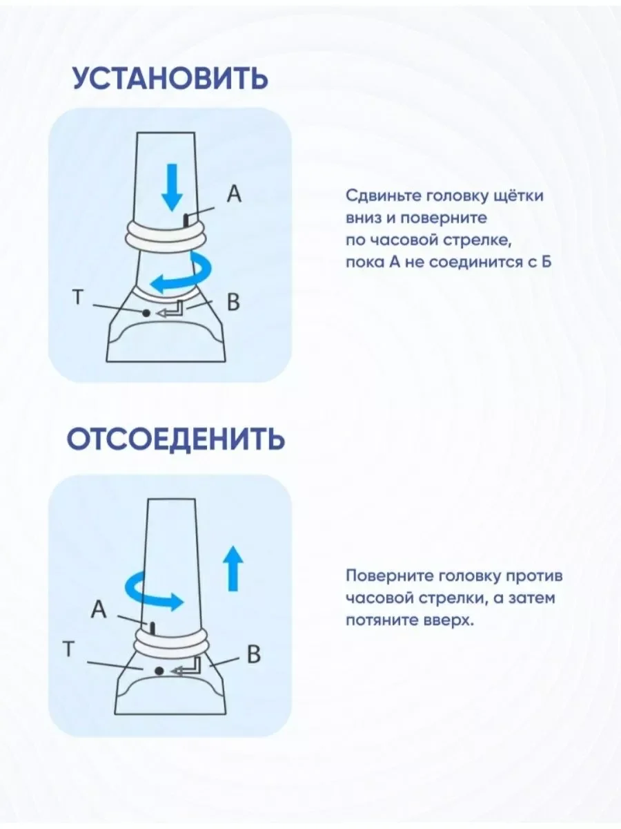 Сменные насадки для электрической зубной щётки 5 шт Pecham Sonic Seago Fairywill CS Medica
