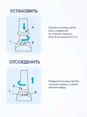 Сменные насадки для электрической зубной щётки 5 шт Pecham Sonic Seago Fairywill CS Medica