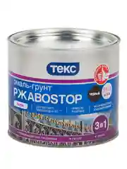 Грунт-эмаль по ржавчине Текс Профи РжавоStop, глянцевая, 2 кг, черная