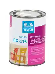 Эмаль ПФ-115 Ленинградские краски Оптимум, алкидная, глянцевая, 0,9 кг, шоколадная