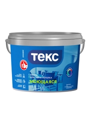 Краска для стен и потолков Текс Профи, моющаяся, база D, бесцветная, 1,8 л