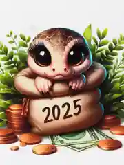 Манго открытка/магнит Новогодняя змейка, символ 2025 года