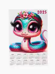 Коралловый календарь 2025, змея символ года