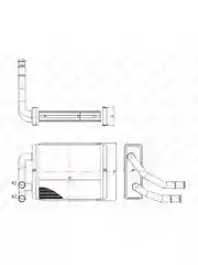 FRH1041 Радиатор отопителя Hyundai H-100 Porter (96-)