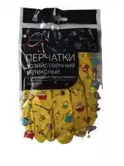 Перчатки хозяйственные с хлопковым напылением, р. L латекс