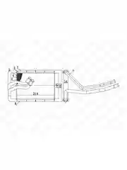 FRH1052 Радиатор отопителя Hyundai Tucson/Kia Sportage (04-) (тип Dowoon)