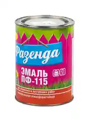 Эмаль ПФ-115 Ленинградские краски Фазенда, алкидная, глянцевая, 0,9 кг, голубая