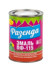 Эмаль ПФ-115 Ленинградские краски Фазенда, алкидная, глянцевая, 0,9 кг, голубая