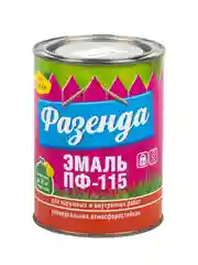 Эмаль ПФ-115 Ленинградские краски Фазенда, алкидная, глянцевая, 0,9 кг, голубая