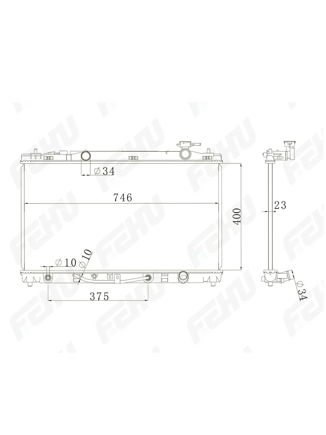 FRC1145m Радиатор охлаждения (сборный) Toyota Camry (XV40) (07-) M/A