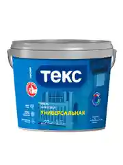 Эмаль универсальная акриловая Текс Профи, матовая, база A, белая, 2,7 л