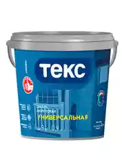 Эмаль универсальная акриловая Текс Профи, глянцевая, база A, белая, 0,9 л
