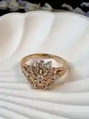 Лимонный кольцо женское позолоченное