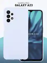 Чехол для Samsung Galaxy A23 силиконовый ROSCO матовый тонкий с бортиком- защитой камер