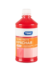 Колер паста Текс Универсал №01, красная, 0,5 л