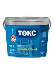 Эмаль универсальная акриловая Текс Профи, глянцевая, база A, белая, 2,7 л
