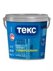 Эмаль универсальная акриловая Текс Профи, матовая, база A, белая, 0,9 л